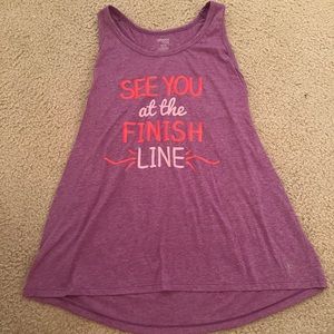 Danskin Now Large loose fit purple tank top